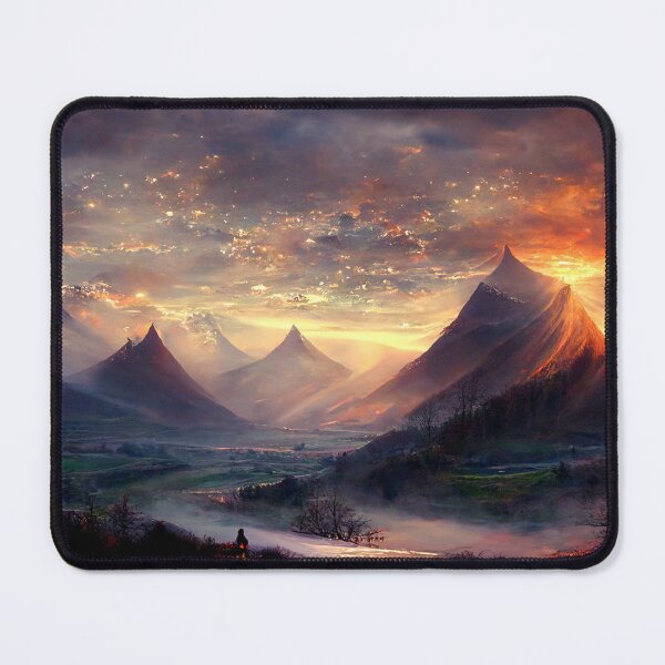 Artikelvorschau, Sonnenuntergangsberge entworfen und verkauft von HowlingFantasy.