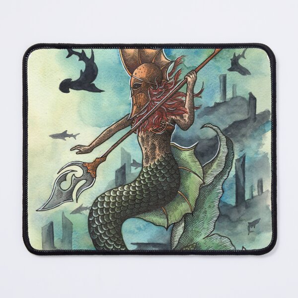 Item preview, Atlantis Warrior Mermaid designed and sold by MarkADArt.