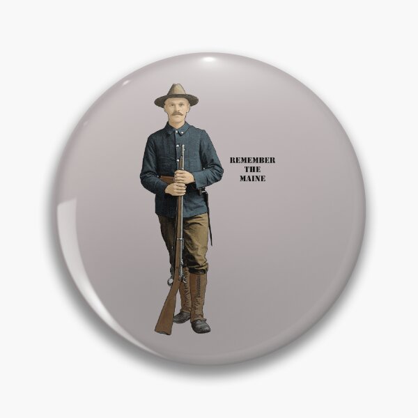Item preview, Vintage Remember the Maine Spanish American War Soldier URM designed and sold by urmaddad.