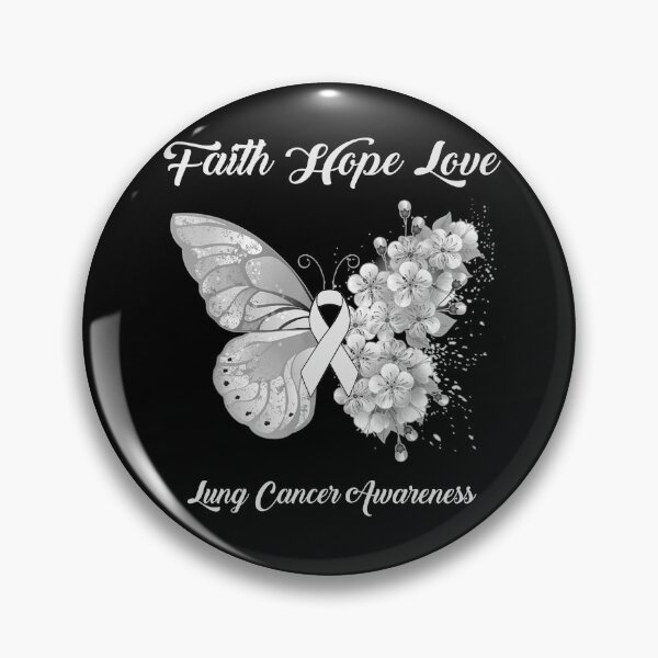 Item preview, Faith Hope Love Lung Cancer Awareness Butterfly Ribbon Gifts designed and sold by Adropine.