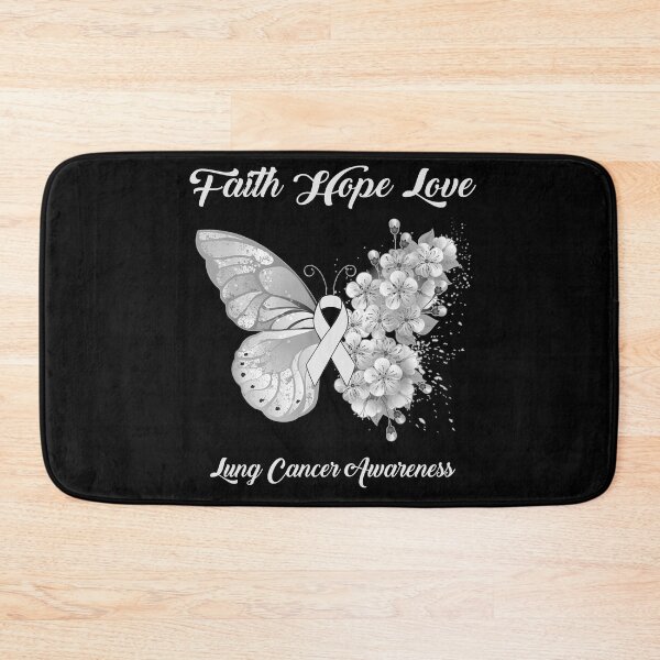 Item preview, Faith Hope Love Lung Cancer Awareness Butterfly Ribbon Gifts designed and sold by Adropine.