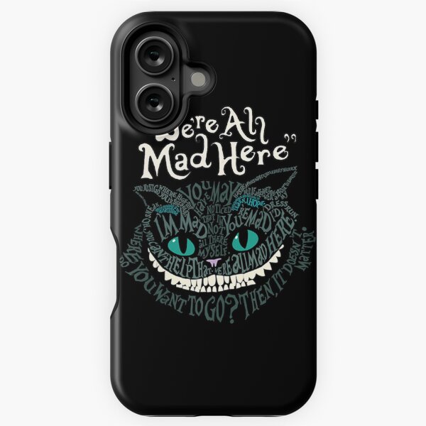 Aperçu de l'œuvre Cheshire Alice Cat Nous sommes tous fous ici au pays des merveilles créée et vendue par cheerymid-cours.