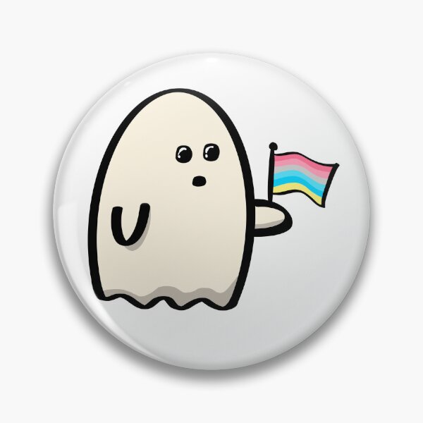 Item preview, Genderflux Pride Halloween Ghost designed and sold by CJ Vanderbeek.