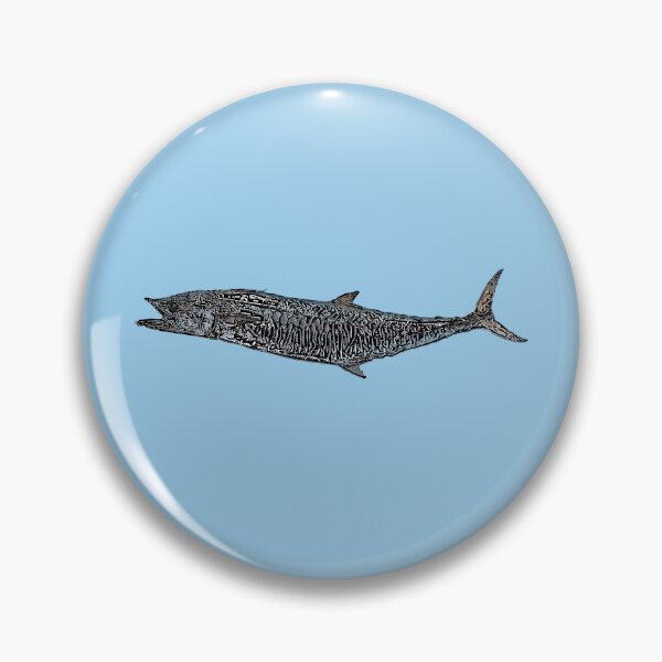 Item preview, A King Mackerel Kingfish Black Alternate Design Painting Print designed and sold by designsasstultd.