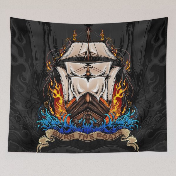 Item preview, Burn The Boats with Background designed and sold by AudaciousDreams.