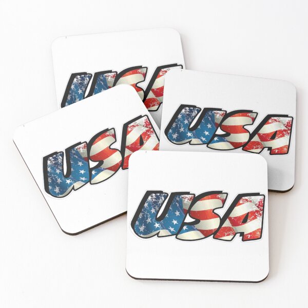 Item preview, U.S.A. With American Flag Background designed and sold by Rowena Jones.