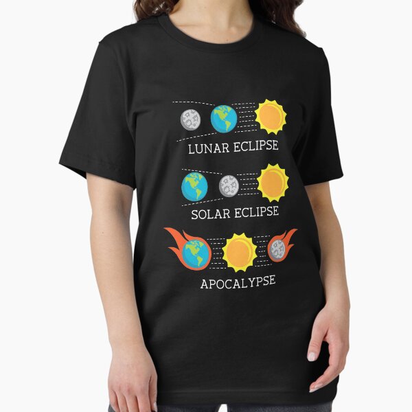 Item preview, Solar Eclipse Lunar Eclipse Apocalypse Funny Joke designed and sold by taraJcreative.