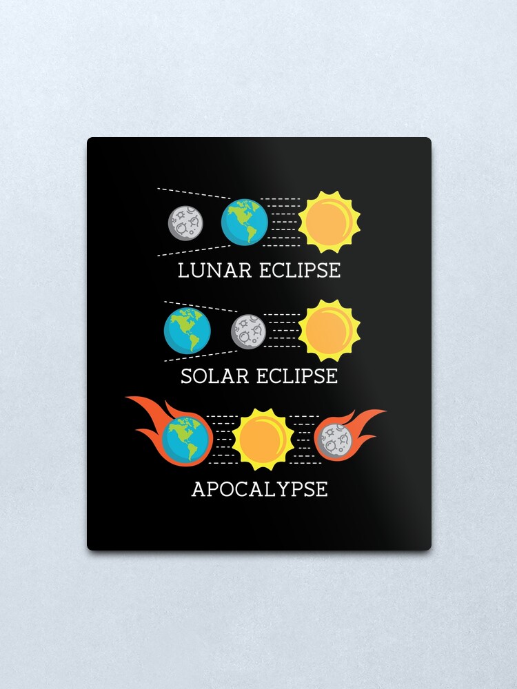 Solar Eclipse Lunar Eclipse Apocalypse Funny Joke Solar Eclipse Lunar Eclipse Apocalypse Funny Joke