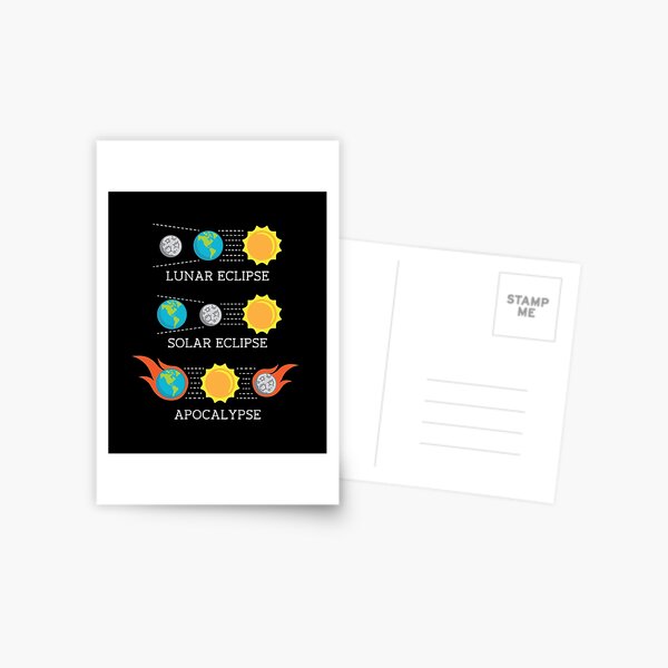 Item preview, Solar Eclipse Lunar Eclipse Apocalypse Funny Joke designed and sold by taraJcreative.