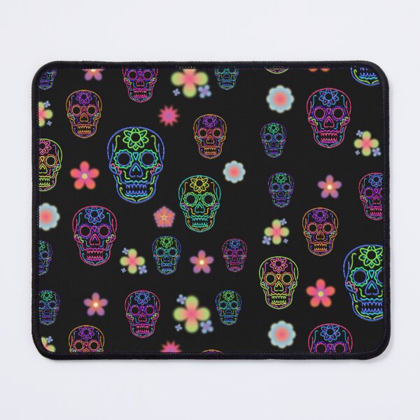 Item preview, Neon Sugar Skulls and Flowers designed and sold by Vanessa Hogle.