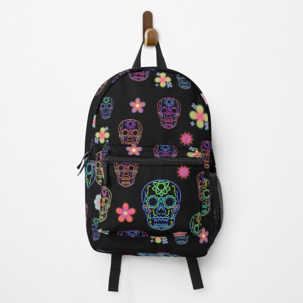 Item preview, Neon Sugar Skulls and Flowers designed and sold by Vanessa Hogle.