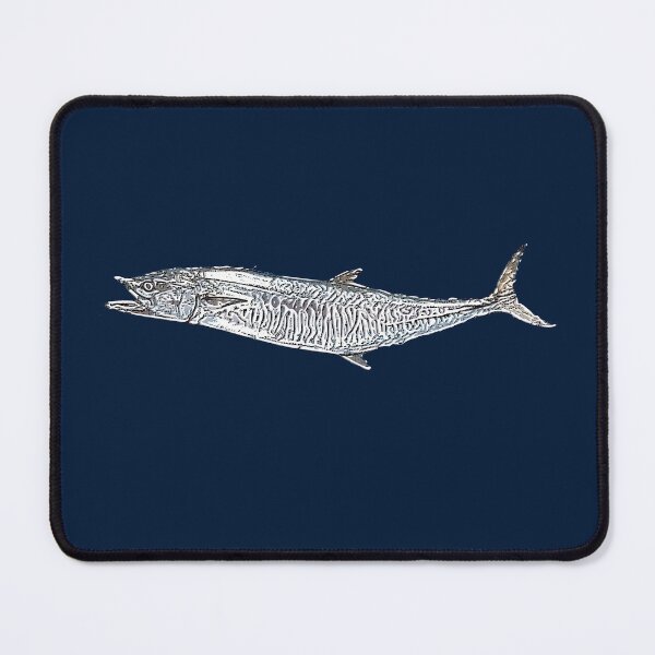 Item preview, A King Mackerel Kingfish White Alternate Design Painting Print designed and sold by designsasstultd.