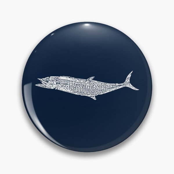 Item preview,  A King Mackerel Kingfish White Design Painting Print designed and sold by designsasstultd.