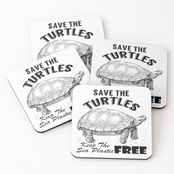 Item preview,  Save the turtles keep the sea plastic free shirts, Save the turtles keep the sea plastic free masks, Save the turtles keep the sea plastic free stickers  designed and sold by Poussyarts.
