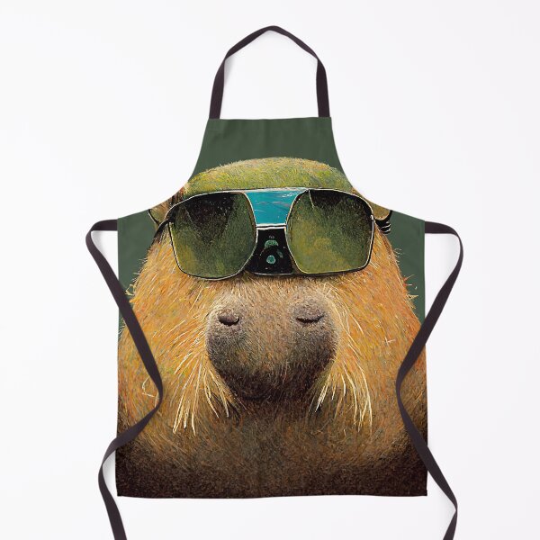 Item preview, Capybara with a sunglasses designed and sold by AICustomArt ⭐⭐⭐⭐⭐.