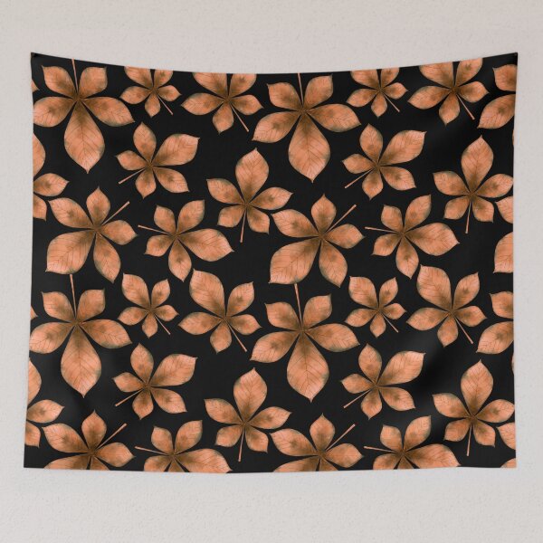 Item preview, Retro Gray Leaves Pillow,bath mats,shower curtain,throw blankets and tapestries designed and sold by Fairies Flower  Garden.
