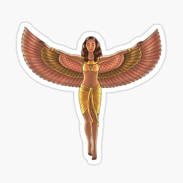 Vista previa del artículo con la obra «Diosa egipcia Isis», diseñado y vendido por sierratruong.