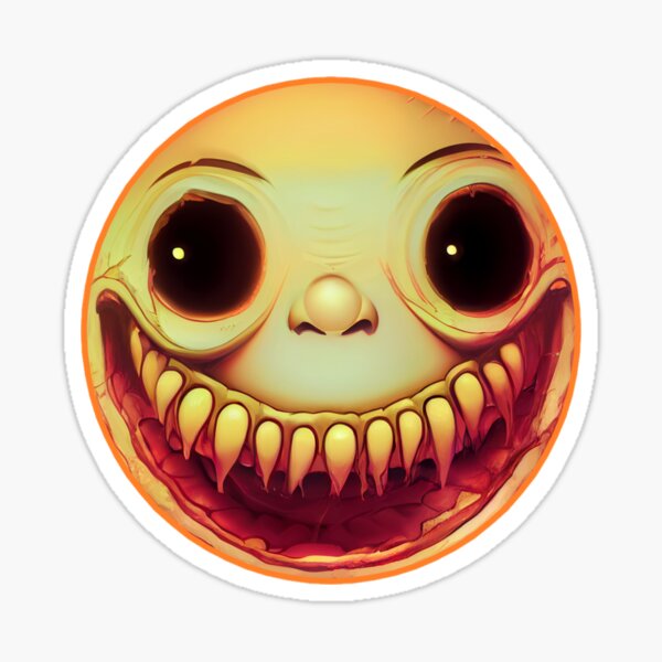 weird-creepy-smiley-face-version-2-sticker-for-sale-by-smileydan