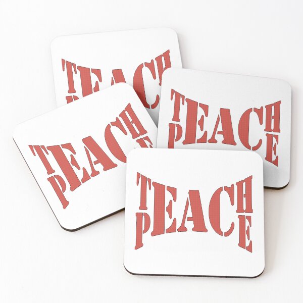 Item preview, teach peace designed and sold by ChenryConcepts.