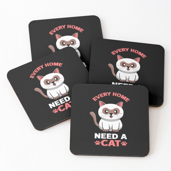 Item preview, EVERY HOME NEED A CAT designed and sold by Noha Applied- Arts.