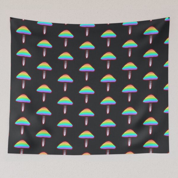 Item preview, Rainbow and Grayscale Mushroom designed and sold by dialon25.