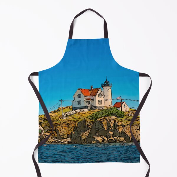 Item preview, Nubble Lighthouse Maine Nautical Print designed and sold by LifeLikeDesigns.