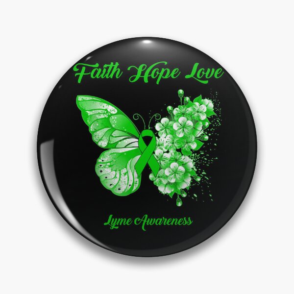 Item preview, Faith Hope Love Lyme Awareness Butterfly Ribbon Gifts designed and sold by Adropine.