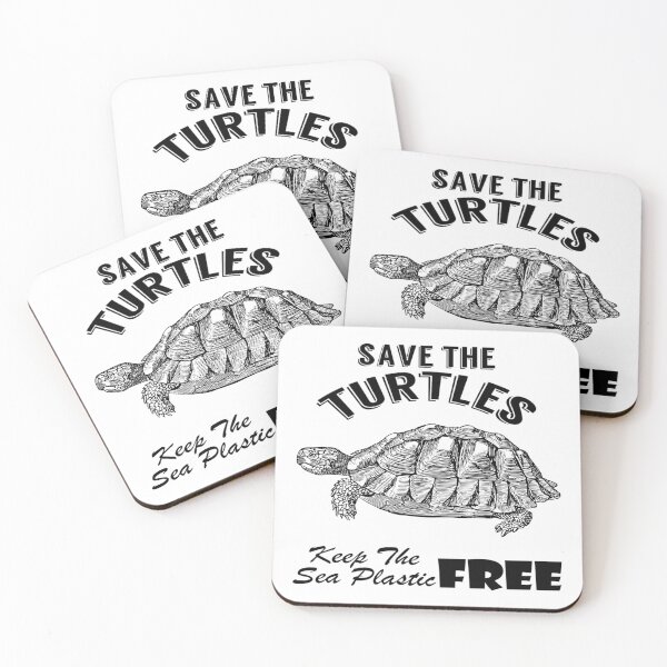 Item preview, Save the turtles keep the sea plastic free shirts, Save the turtles keep the sea plastic free masks, Save the turtles keep the sea plastic free stickers  designed and sold by Poussyarts.