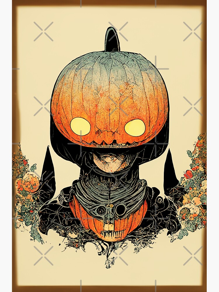 "Cyber Robot Jack o Lantern" Sticker for Sale by JinxedMonster Redbubble