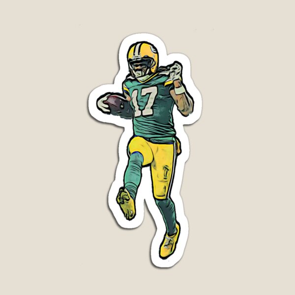 Artikel-Vorschau von Davante Adams Green Bay Wide Receiver mutiger Cartoon, designt und verkauft von eNVy Co.