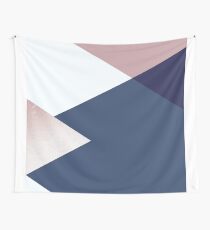 Geometrics - erröten Indigo Roségold Wandbehang
