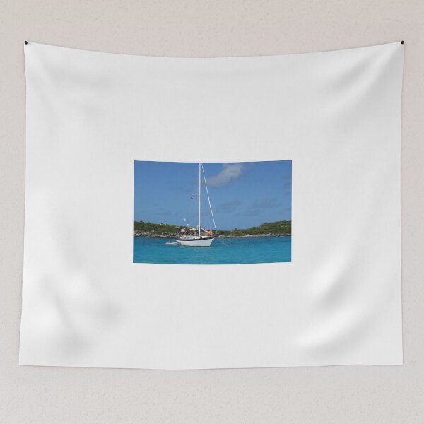 Item preview, Sailboat Anchored Bahamas designed and sold by Jane Girardot.