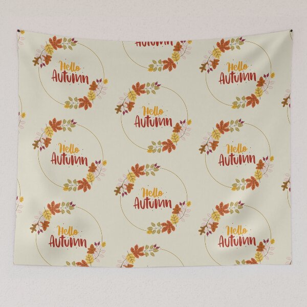 Item preview, Hello Autumn Leaf Frame designed and sold by greenoriginals.