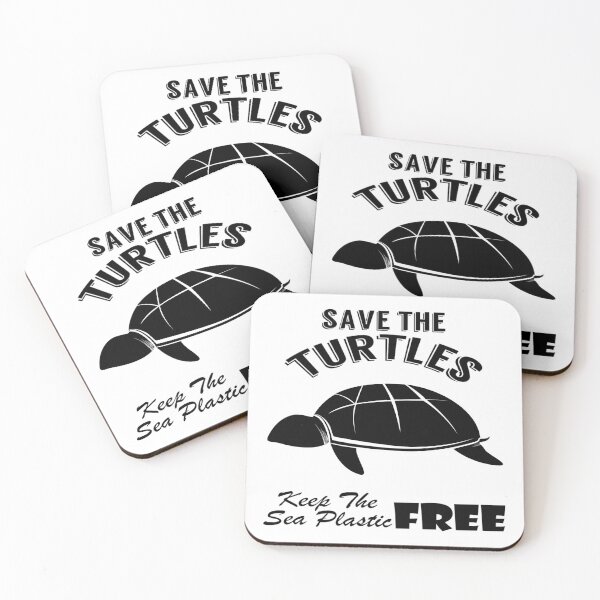 Item preview,  Save the turtles keep the sea plastic free shirts, Save the turtles keep the sea plastic free masks, Save the turtles keep the sea plastic free stickers  designed and sold by Poussyarts.