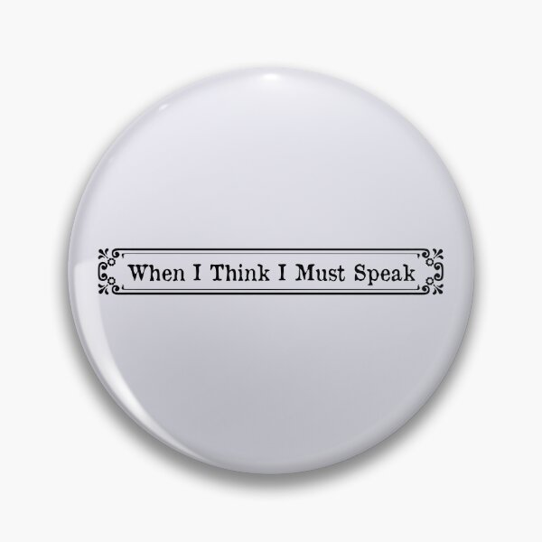Item preview, Shakespeare Quote - When I Think I Must Speak designed and sold by violet-hope.
