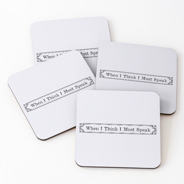 Item preview, Shakespeare Quote - When I Think I Must Speak designed and sold by violet-hope.