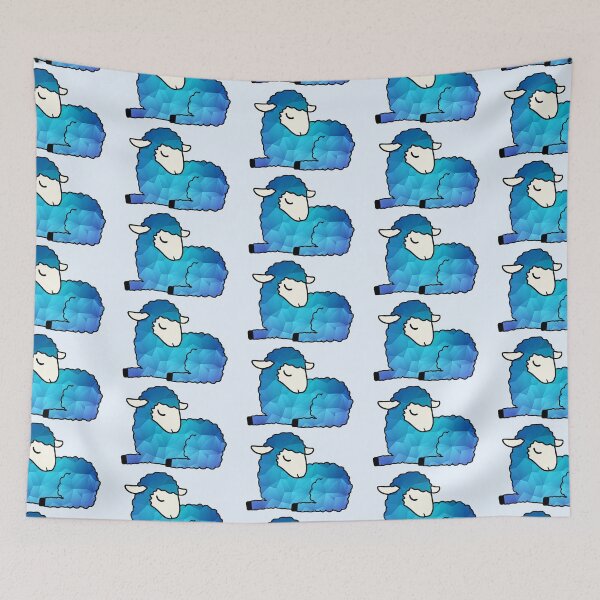 Item preview, Faceted blue lamb designed and sold by Camilla Wynter.