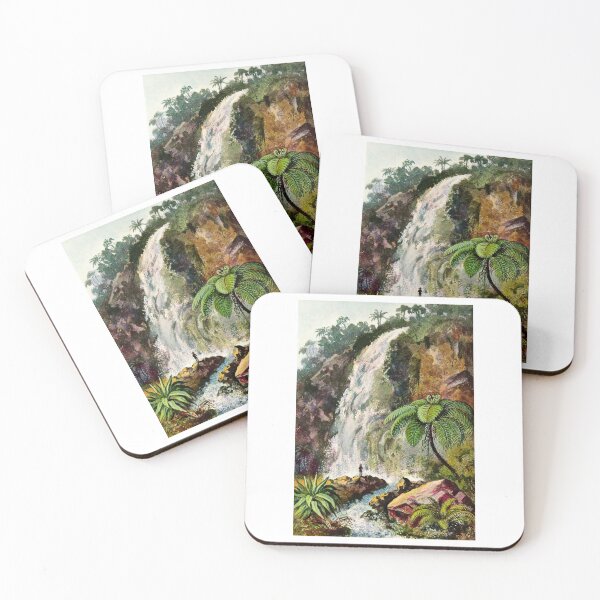 Item preview, Tjiburrum waterfall at Pangerango volcano in Java Ernst haeckel designed and sold by TeeARTHY.