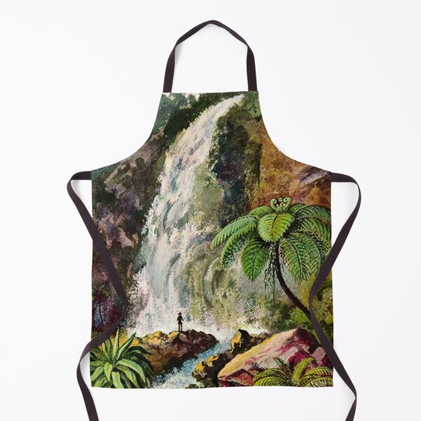 Item preview, Tjiburrum waterfall at Pangerango volcano in Java Ernst haeckel designed and sold by TeeARTHY.