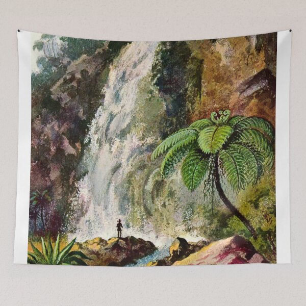 Item preview, Tjiburrum waterfall at Pangerango volcano in Java Ernst haeckel designed and sold by TeeARTHY.