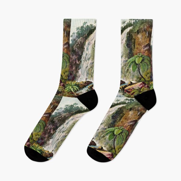 Item preview, Tjiburrum waterfall at Pangerango volcano in Java Ernst haeckel designed and sold by TeeARTHY.
