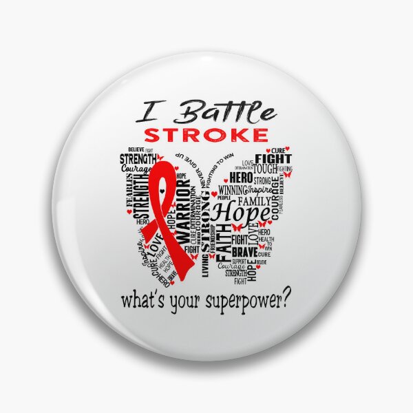 Item preview, Stroke Warrior - I Battle Stroke What is your Superpower? designed and sold by KirstybShop.