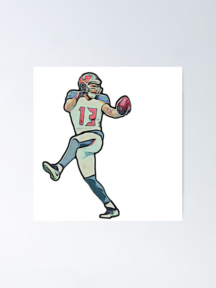 Mike Evans football Paper Poster Buccaneers 4 - Mike Evans - Sticker