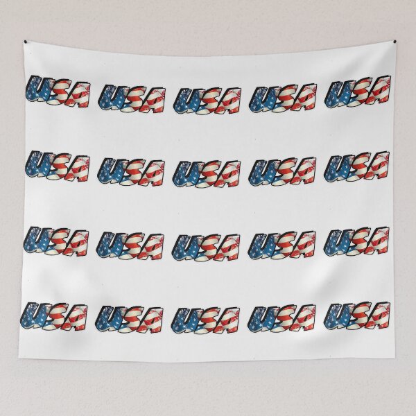 Item preview, U.S.A. With American Flag Background designed and sold by Rowena Jones.