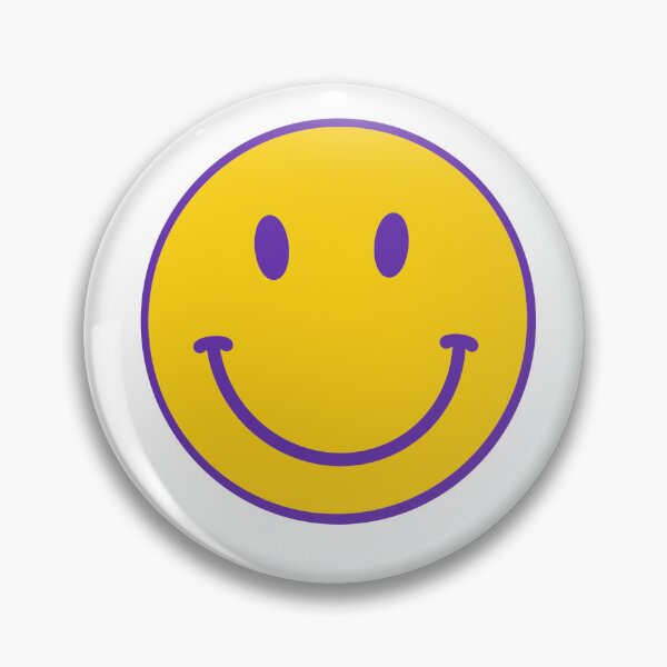 Item preview, Purple and gold smiley face designed and sold by blaireingham.