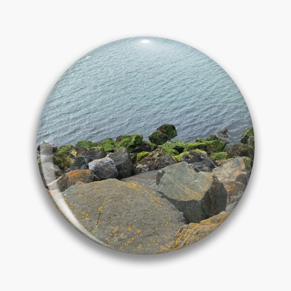 Item preview, Liquen amarillo y verde sobre rocas designed and sold by Sinemathk.