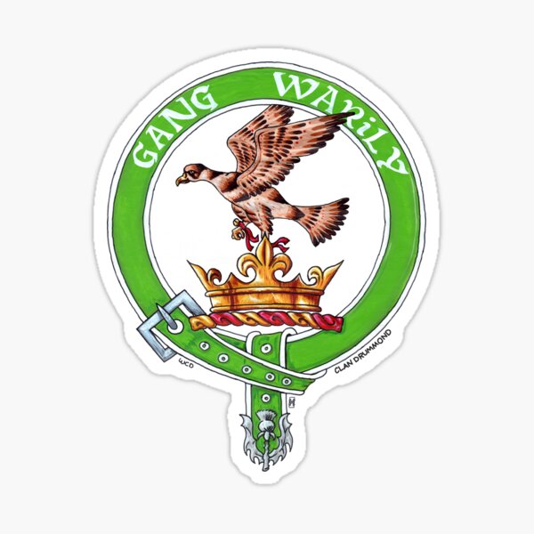 Clan Drummond Scottish Crest Sticker