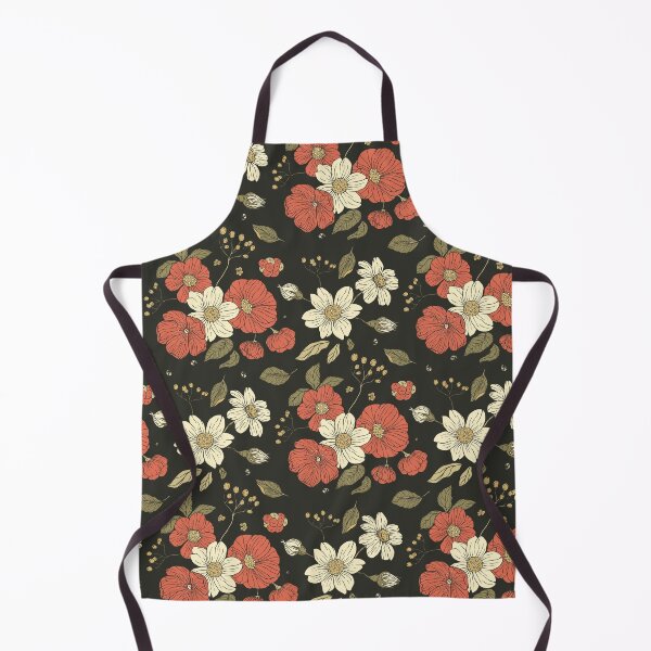 Item preview, Retro Floral Vintage Flowers best for Pillow,bath mats,shower curtain,throw blankets and tapestries designed and sold by Fairies Flower  Garden.