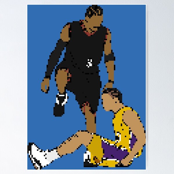 Item preview, Allen Iverson Steps Over Tyronn Lue (Pixel Art) designed and sold by RatTrapTees.