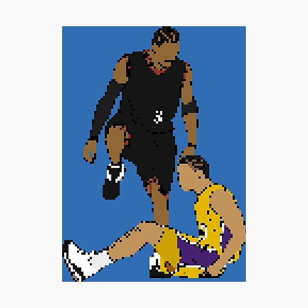 Item preview, Allen Iverson Steps Over Tyronn Lue (Pixel Art) designed and sold by RatTrapTees.
